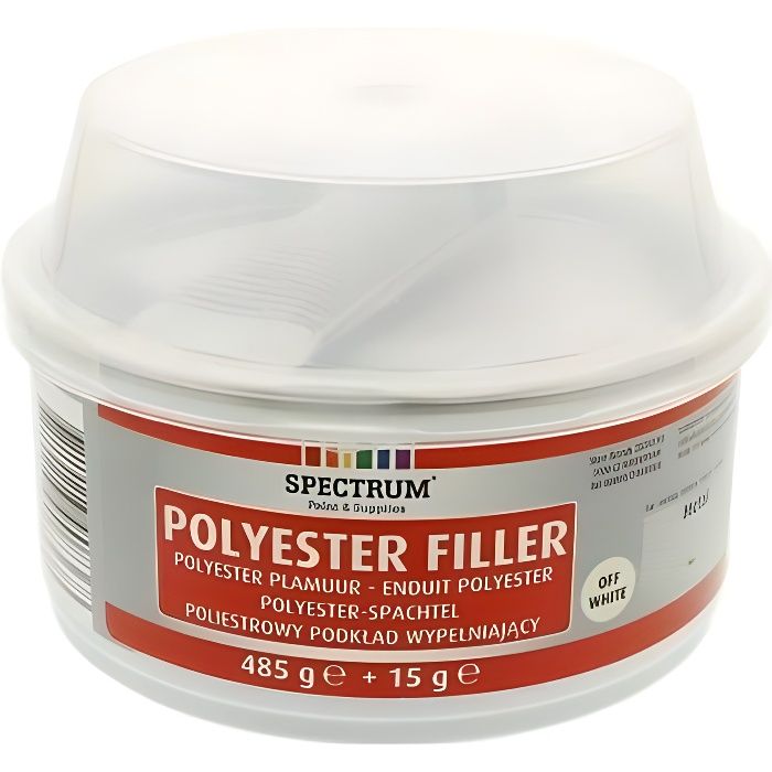 Enduit De Rebouchage Polyester 500gr Durcisseur Mastic Coque