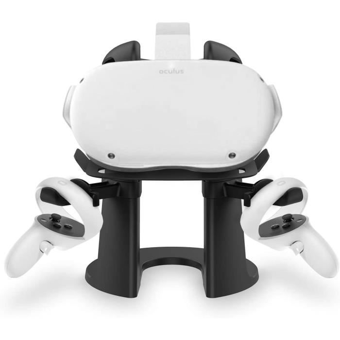 VR Stand Headset Display Holder and Controller Mount Station for