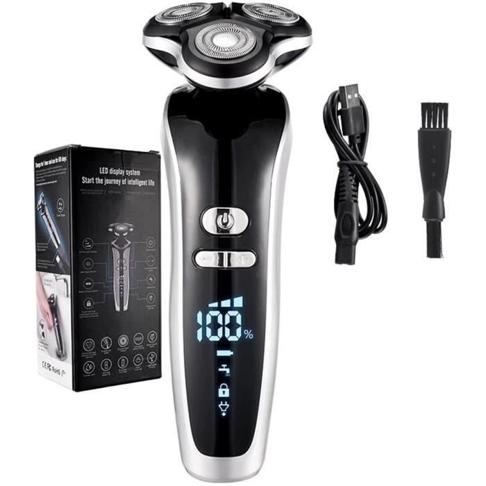 Tondeuse à Barbe Électrique USB - Rasoir Professionnel Portable - Noir/Vert VGR