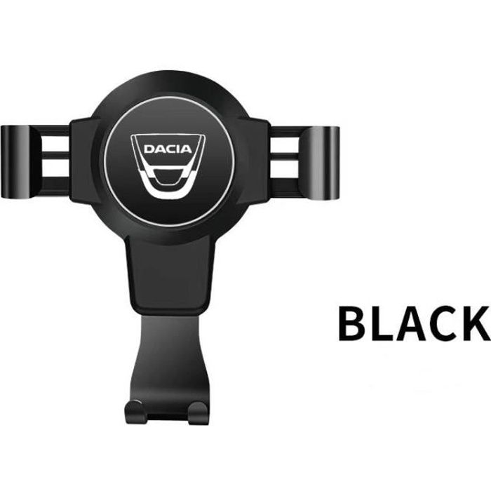 Tapis voiture,Support de téléphone portable pour voiture,accessoire pour automobile,pour Dacia Duster Logan Sandero - Type Black