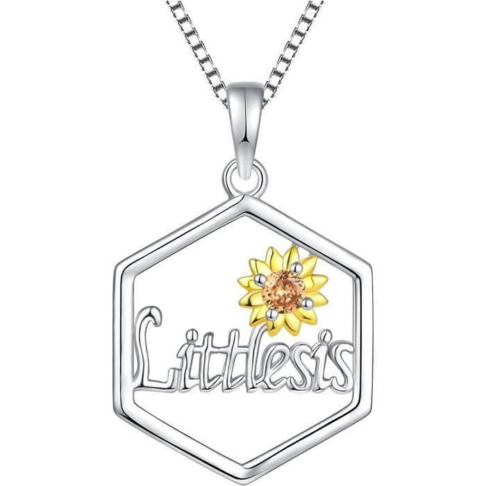 2 Colliers Puzzle Cœur Mère-Fille - Pendentifs Soleil/Lune Gravés, Cadeau Saint-Valentin Ou Fête Des Mères