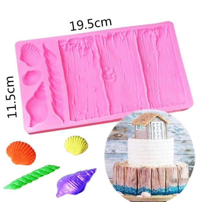Moules A Gateau Moule A Gateau En Silicone Pour Pied De Bebe Fondant Au Chocolat Outil De Decoration De Type Retro Bark Conch Cdiscount Maison