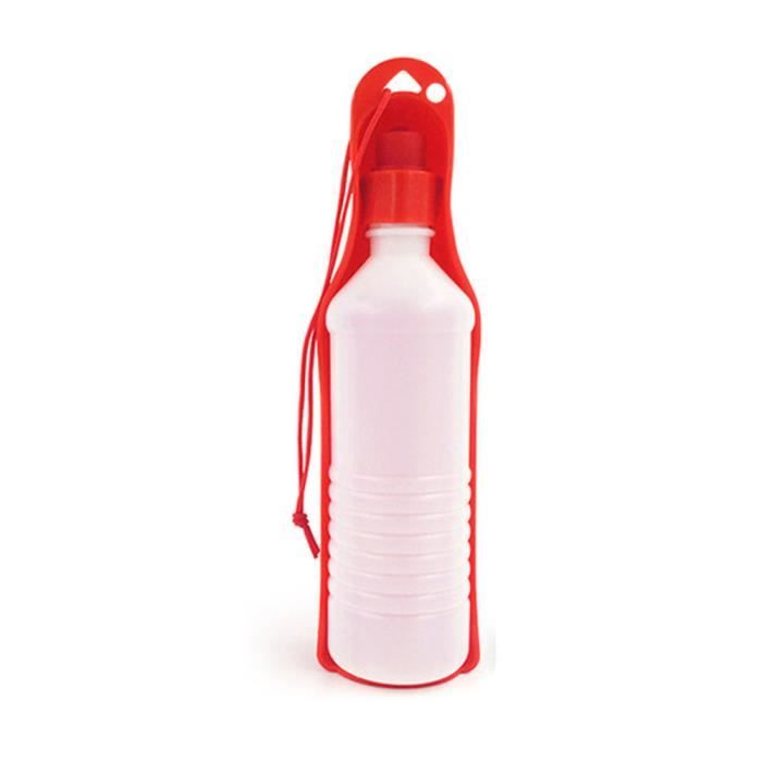 Rouge 250ML-Bouteille D'eau Portable Pliable En Plastique Pour Animaux De  Compagnie, Bol D'alimentation En Ea