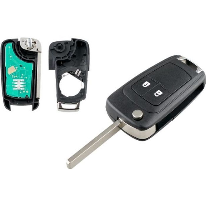 Coque Clé 2 Boutons Pour Opel (Astra, Corsa, Insignia, Mokka...) - Remplacement Boîtier Télécommande - 2006-2018 - 8