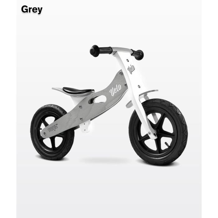 Velo Sans Pedales Draisienne En Bois Enfant 3 6ans Velo Gris Achat Vente Draisienne Cdiscount