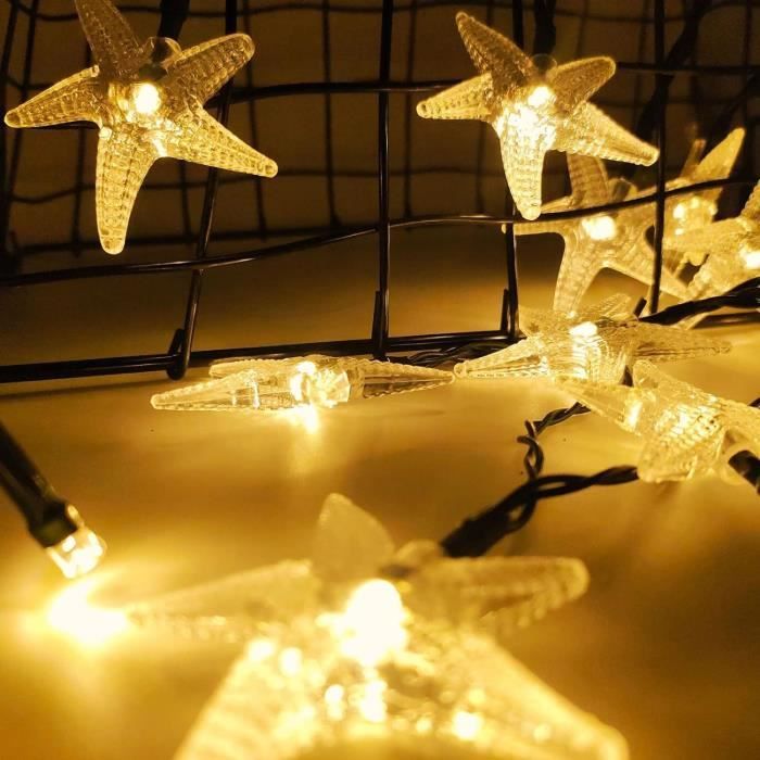 Décoration De Noël Guirlande Lumineuse Extérieure Solaire Guirlande