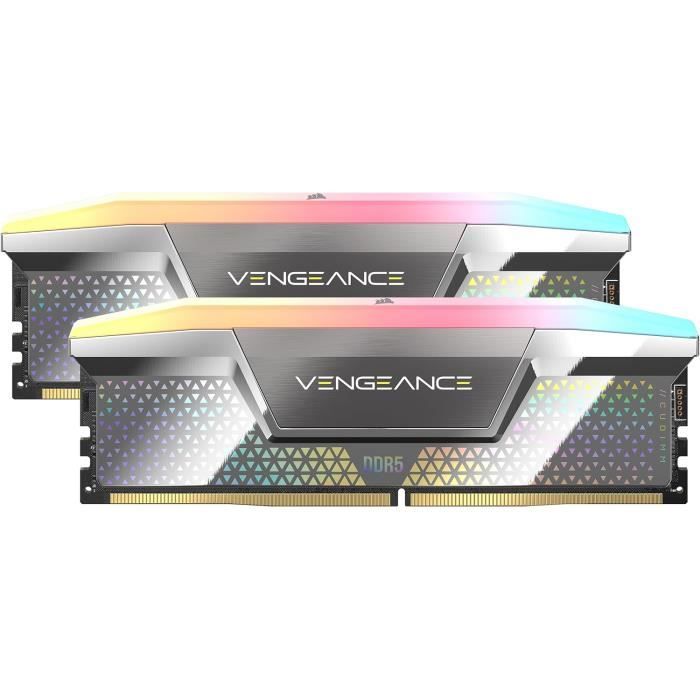Mémoire RAM - CORSAIR - VENGEANCE RGB DDR5 - 48Go - 8400MHz - CL40-52-52-135
