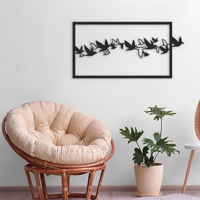 Autocollant Mural Oiseau En PVC - Déco Moderne Amovible 20x30 Cm, Pour Chambre, Salon, Frigo...