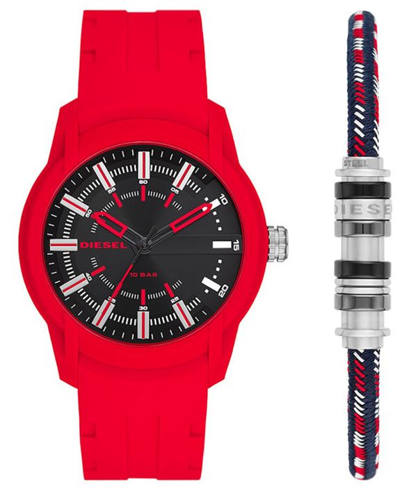 Montre store rouge diesel
