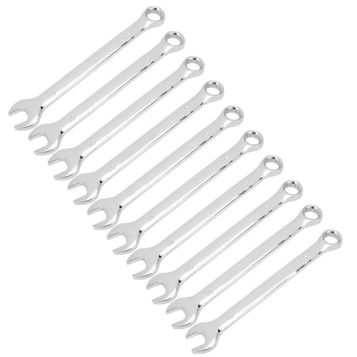 Jeu de 12 clés à fourche approuvées ANSI de différentes tailles en