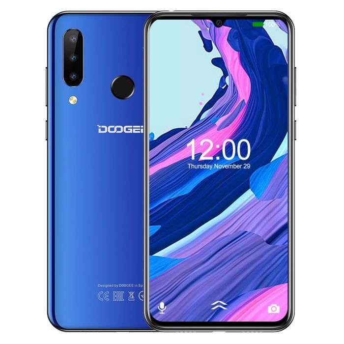 Vente Téléphone portable Smartphone 4G DOOGEE N20 Débloqué 6.3" FHD+ Écran goutte d'eau 4Go RAM 64Go ROM Bleu pas cher Vente Téléphone portable Smartphone 4G DOOGEE N20 Débloqué 6.3" FHD+ Écran goutte d'eau 4Go RAM 64Go ROM Bleu pas cher