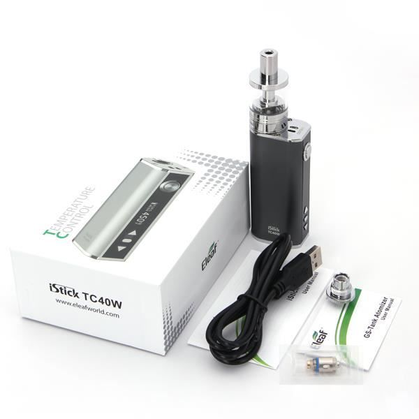Authentique iStick TC40W Kit avec Clearomiseur GS Tank (Noir