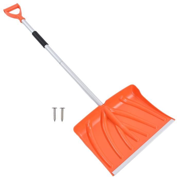 Pelle à Neige WORKPRO Aluminium | Manche Télescopique 65-120cm | 5 Hauteurs Réglables