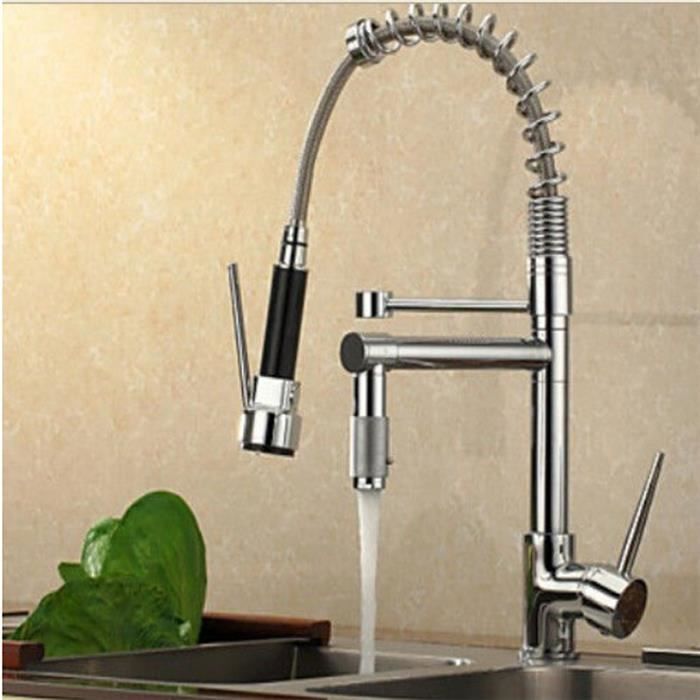 mitigeur cuisine pro a douchette inox cdiscount bricolage