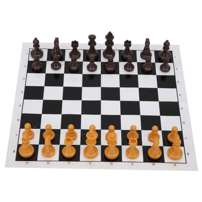 Pièces d'échecs, pièces d'échecs internationales de tournoi jeu d'échecs complet de remplacement des pièces manquantes (77 mm) jeu d'échecs