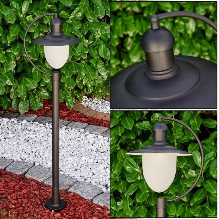 lucide aruba - lanterne / lampadaire exterieur extérieur - ip44 - noir