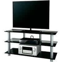 meuble tv zumbo 110 - homelife24 - verre noir - contemporain - design - 110 x 42 x 45 cm