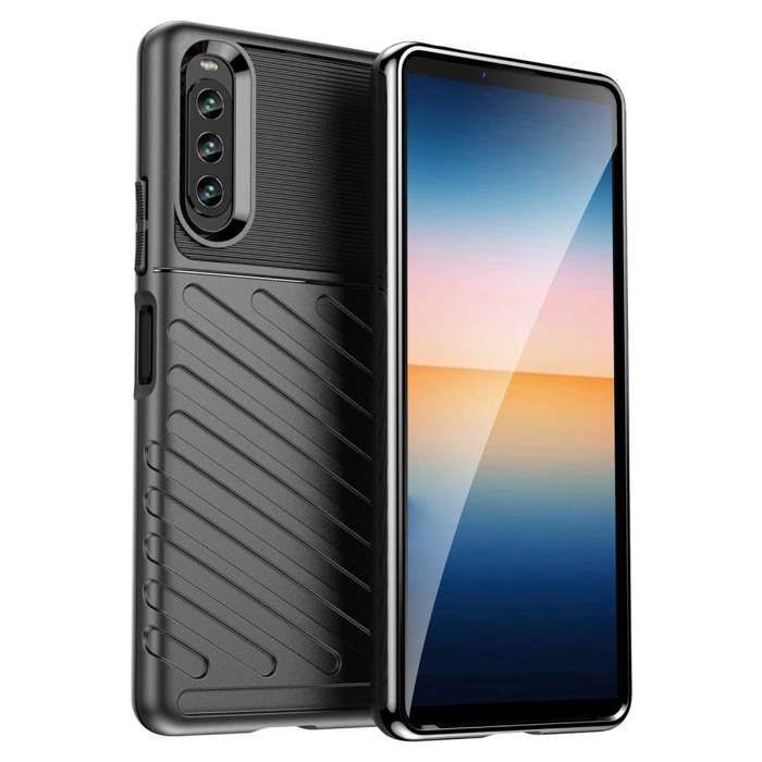 SEAHAI Cover Per Sony Xperia 10 IV – Custodia Sottile In TPU Con Astronauta, Anello Porta E Supporto Magnetico, Viola - 2
