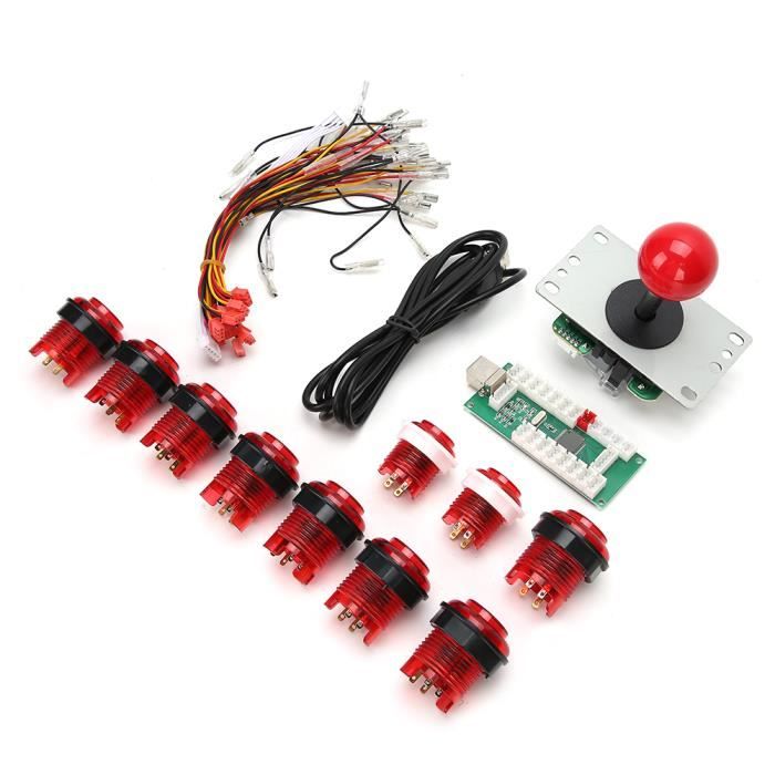 Accessoire Joystick DIY Game Rocker Set - HURRISE - Rouge - PC ...