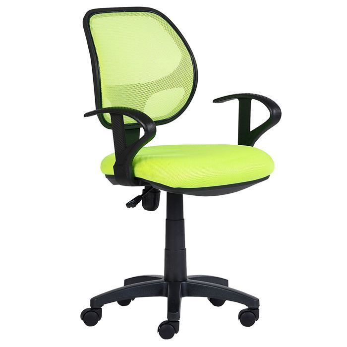 Chaise De Bureau Pour Enfant Cool Fauteuil Pivotant Et Ergonomique Avec Accoudoirs Siege A Roulettes Et Hauteur Reglable Mesh Vert Achat Vente Chaise De Bureau Cdiscount