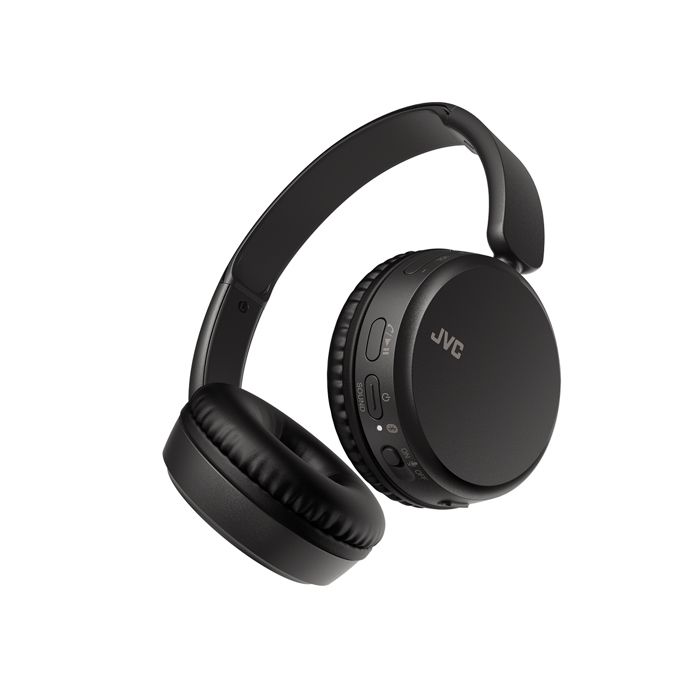 JVC HA-S36W Noir - Casque supra-aural sans fil - Bluetooth 5.2 - Commandes/Micro - Autonomie 35h - Pliable