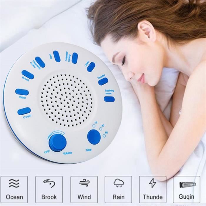 Machine à Bruit Blanc Pour Bébés Et Adultes - 31 Sons Apaisants, Veilleuse Multicolore, Bluetooth, Timer - Aide à L'endormissement Portable