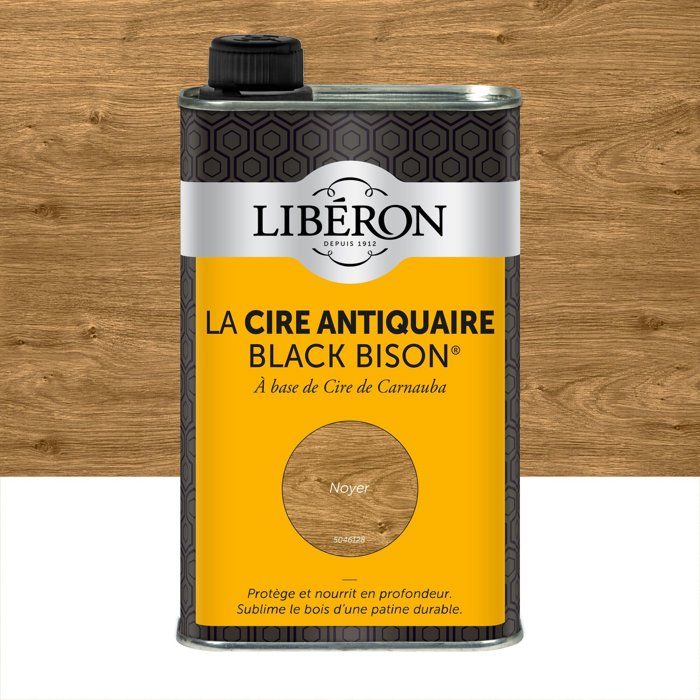 Cire antiquaire Black Bison® Liquide - LIBERON - Noyer - 0 5L Cire antiquaire Black Bison® Liquide - LIBERON - Noyer - 0 5L