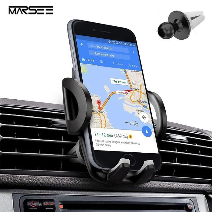 Support Téléphone Voiture à Grille d'Aération avec Rotation 360° pour iPhone  X/8 Plus/8/7/6, Samsung Galaxy S8/S8 Plus/Note 8 etc - Cdiscount Téléphonie