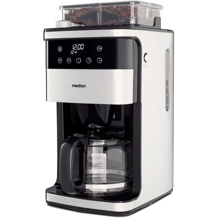 Cafetière Filtre Digitale avec Broyeur MEDION