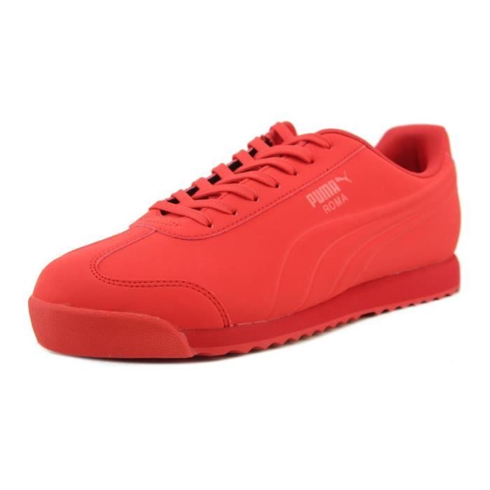 puma cuir rouge