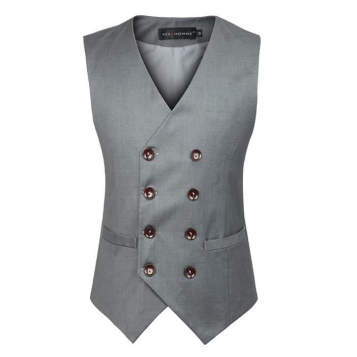 Gilet double boutonnage homme online