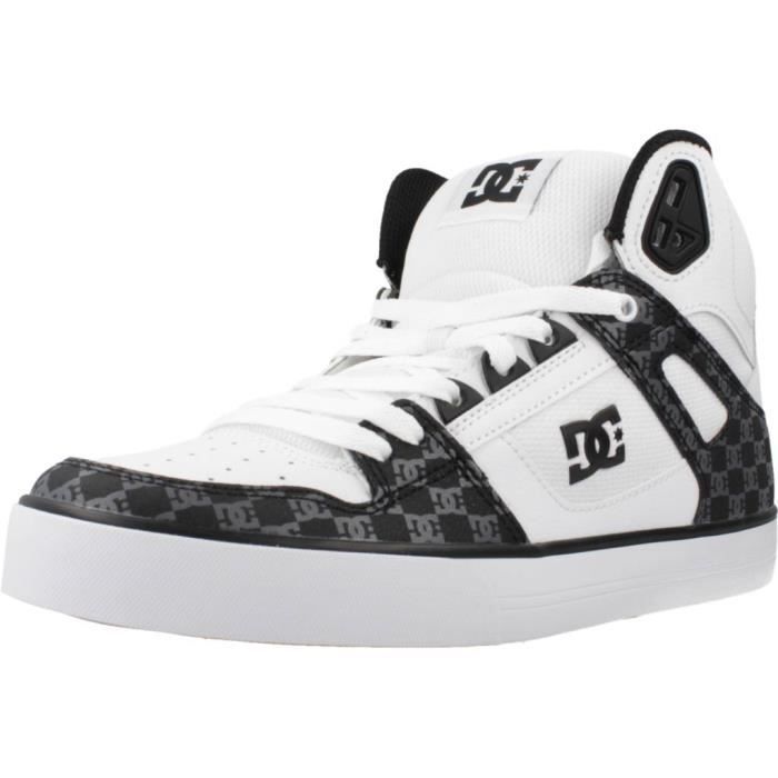 Baskets DC PURE HIGH TOP WC Blanc - Homme - Lacets - Synthétique