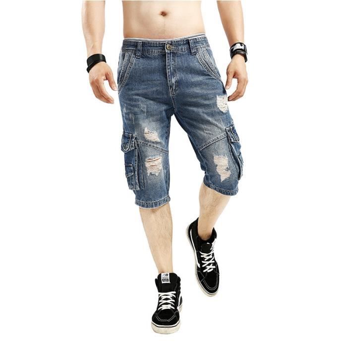 Salopette jean top troué