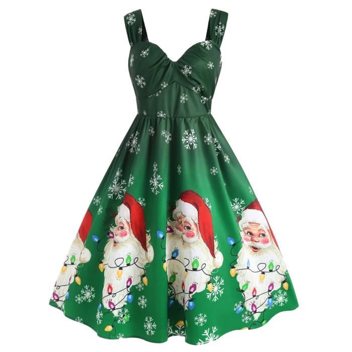 robe de noel verte