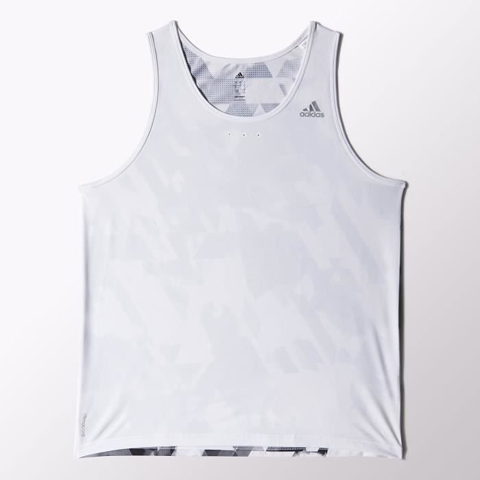 Adidas D bardeur Homme Cool 365 Tank Blanc S Blanc Cdiscount