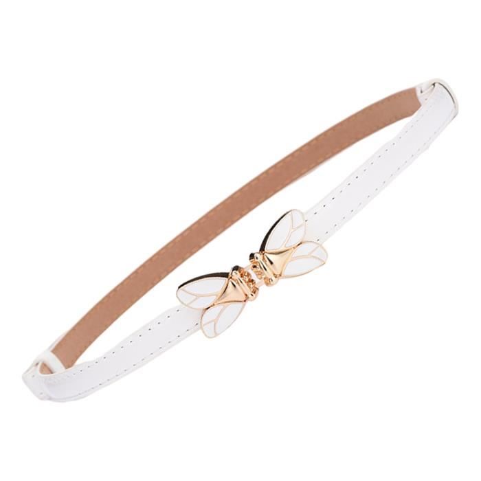 Lois - Ceinture Femme Cuir Véritable - Large - Réglable - Brown - Taille Unique - 100x0x0 cm : Lois