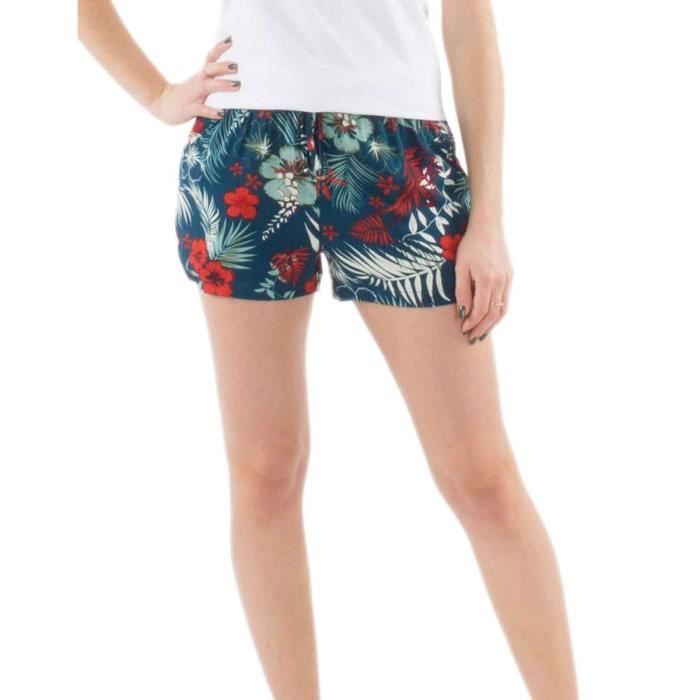 Short femme aux motifs hawa en Coline Marine Cdiscount Pr t Porter