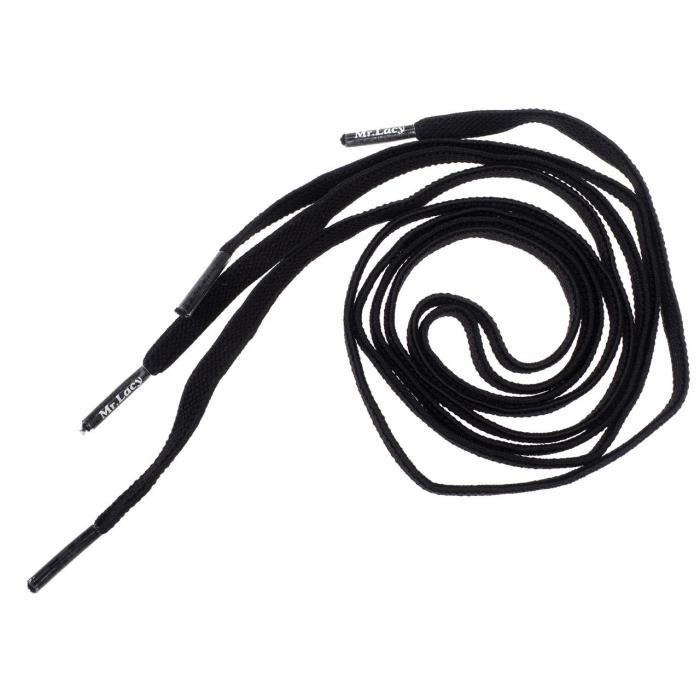 Lacets Flexies nr 70cm elastik Mr lacy UNI Noir Cdiscount