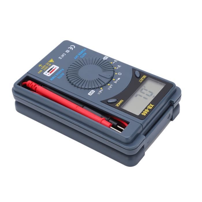 Mxzzand multimètre portatif Mxzzand ampèremètre compact Multimètre de