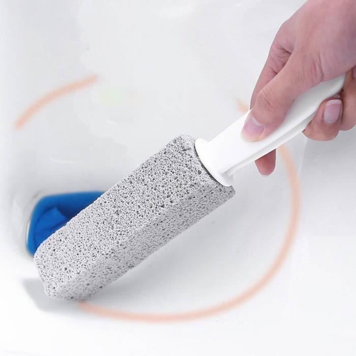 Drfeify brosse de toilette Pierre ponce brosse de nettoyage eau