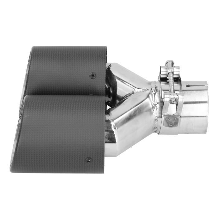 Sortie D'échappement Ovale Acier Inoxydable - Entrée 6,2cm - Universelle Pour Voiture - Style Sport
