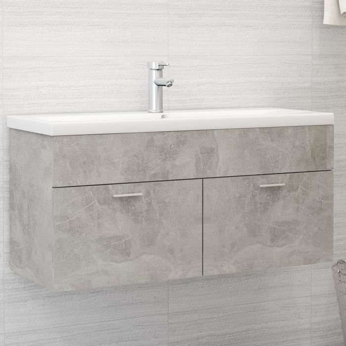 Meuble sous lavabo Salle de Bain avec 2 Portes sans lavabo,Meuble de