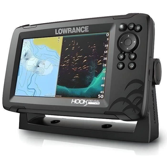 LOWRANCE Hook Reveal 7 Combiné GPS sondeur - Sonde Tripleshot - Cdiscount  Sport