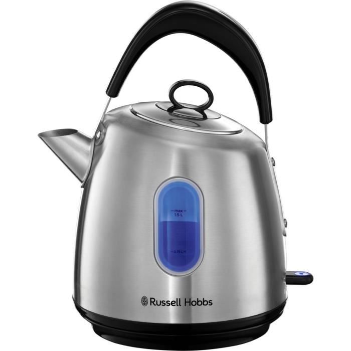 Bouilloire Russell Hobbs 28130-70 Stylevia 1,5L - Ebullition Rapide - Eclairage Bleu - Look Vintage