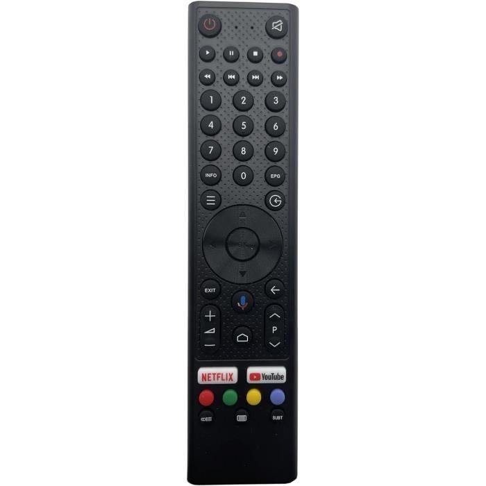 Remplacement Télécommande Pour TV Continental Edison Celed55sa21b6 Celed55sa120b6 Celed58sa120b6 Celed65sa120b6 Pas De Fonction Vocale 92096760 - Foto 3