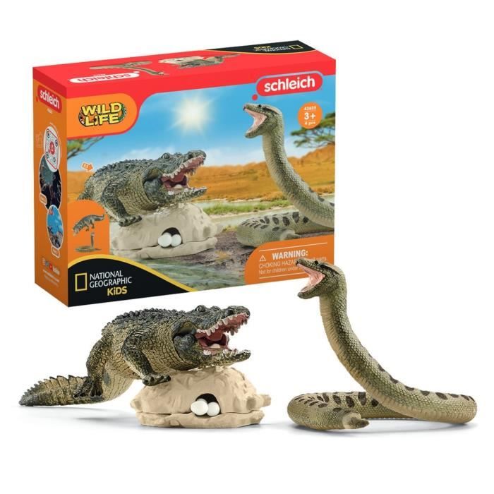 Figurine Alligator Papo - 19 Cm - Jouet Enfant Dès 3 Ans - Animaux Sauvages, Décoration, Collection