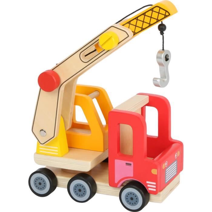 Camion grue mobile - SMALL FOOT - 18 x 11 x 26 cm - Blanc - Pour enfants à partir de 3 ans Reconditionné - Smallfoot (note : Smallfoot est un film d'animation, pas une reconditionné disponible sur Cdiscount Seconde Vie