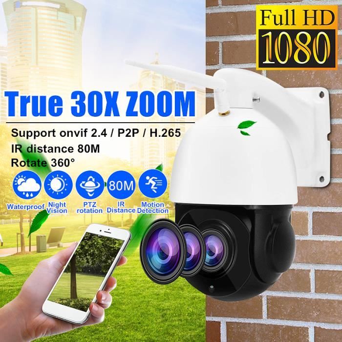 Tempsa Wifi 30x Zoom Camera Surveillance Exterieur Camera A Dome Optique 360 Ir 80m 1080p Onvif 2 2 Achat Vente Camera Ip 1080p Ip Camera Surveillanc Cdiscount