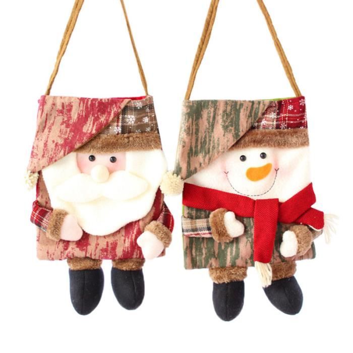 Sac En Tissu Nounours Cousu Main - Motif Multicolore, Fermeture Autoagrippante - Neuf