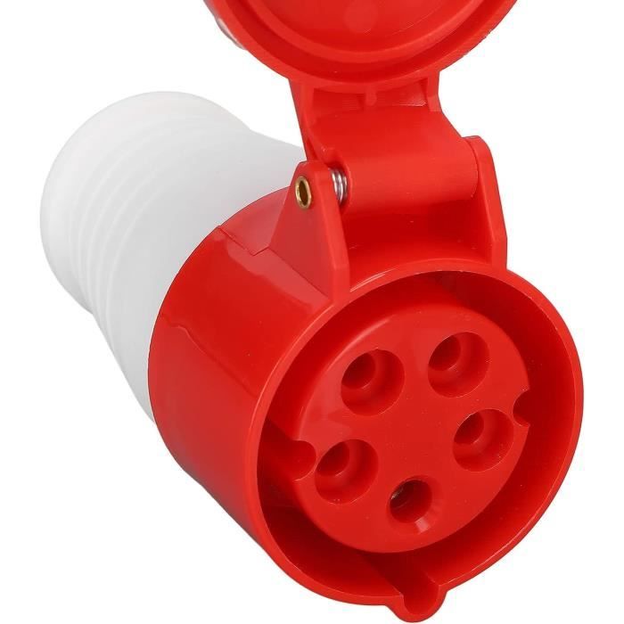 Prise Industrielle 5 Broches IP44 - 16A 220-380V - Étanche Et Robuste - Pour Camping-car, Chantier, Extérieur - 6